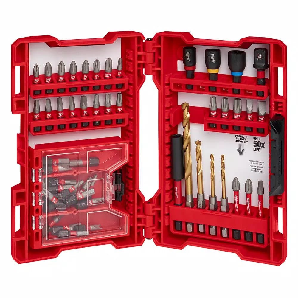 Milwaukee SHOCKWAVE 52-Piece Electrician's Drill and Drive Bit Set