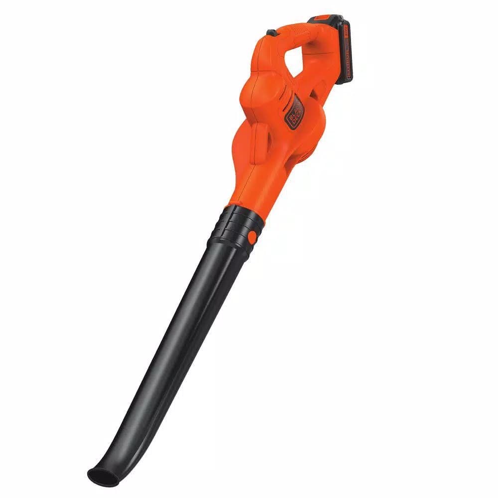 BLACK+DECKER 20V MAX Cordless Handheld Leaf Sweeper, 130 MPH, 100 CFM, Includes 1.5 Ah Battery and Charger