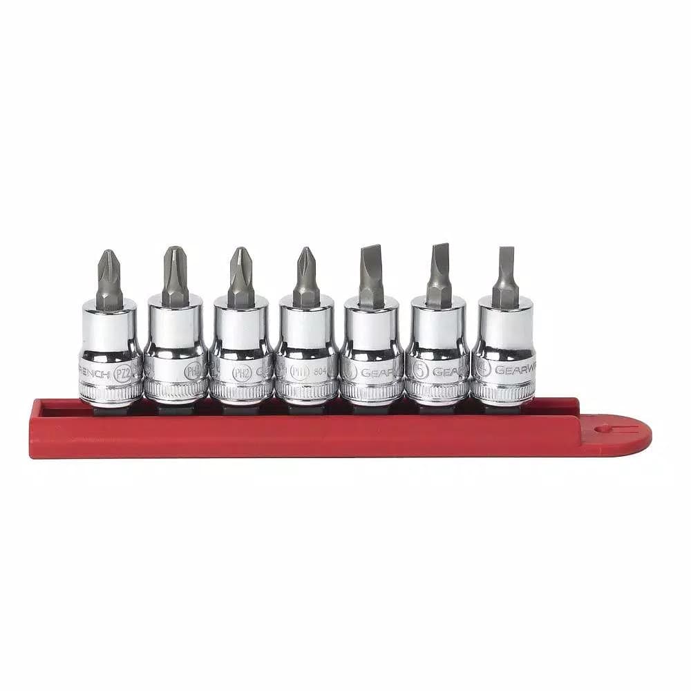 GearWrench 7-Piece Screwdriver Bit Socket Set, 3/8 in. Drive