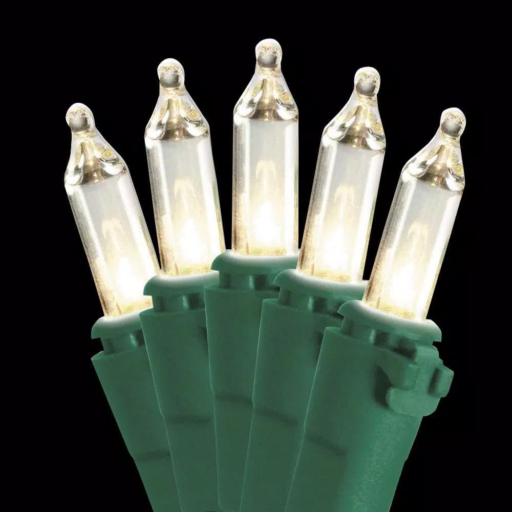 National Tree Company Clear Mini Incandescent Replacement Bulbs, 1000-Count, 2.5 V, UL Listed
