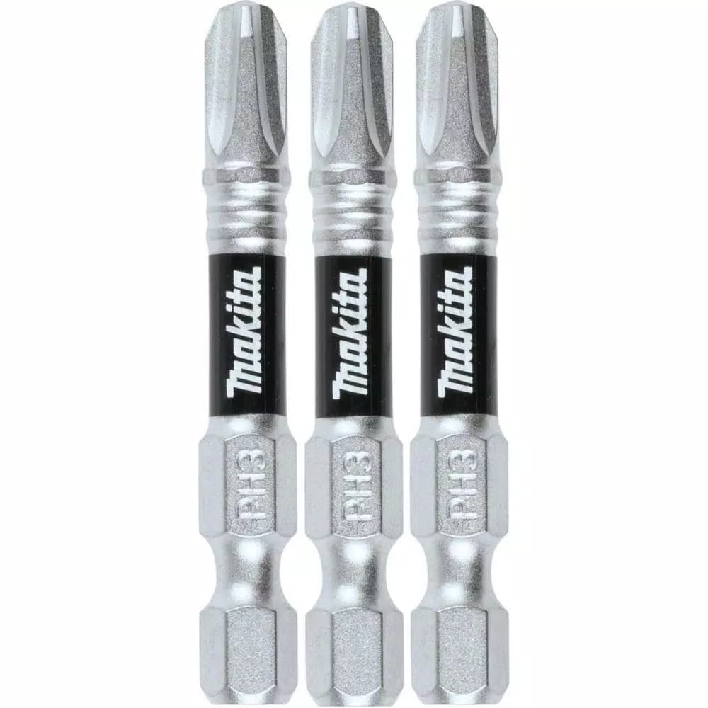 Makita ImpactXPS #3 Phillips 2 in. Power Bits, 3-Pack