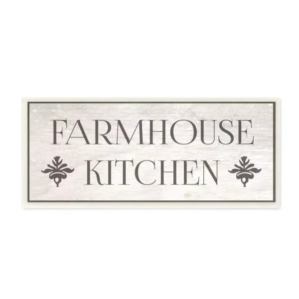 Stupell Industries Farmhouse Kitchen Typography Wood Wall Art, 7 in. x 17 in.
