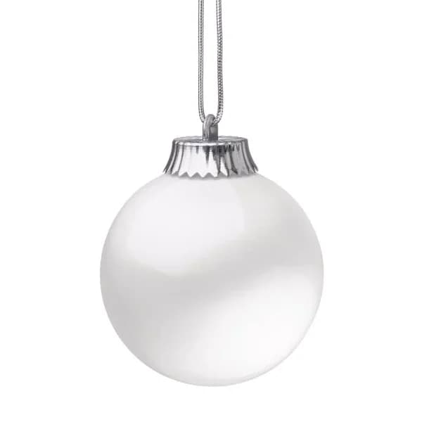 Xodus Innovations 5 in. White LED Outdoor Hanging Globe Ornament with Light Sensor and Timer