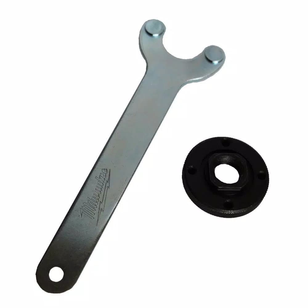 Milwaukee Grinder Flange Nut and Spanner Wrench Kit, 5/8 in. 11 Spindle