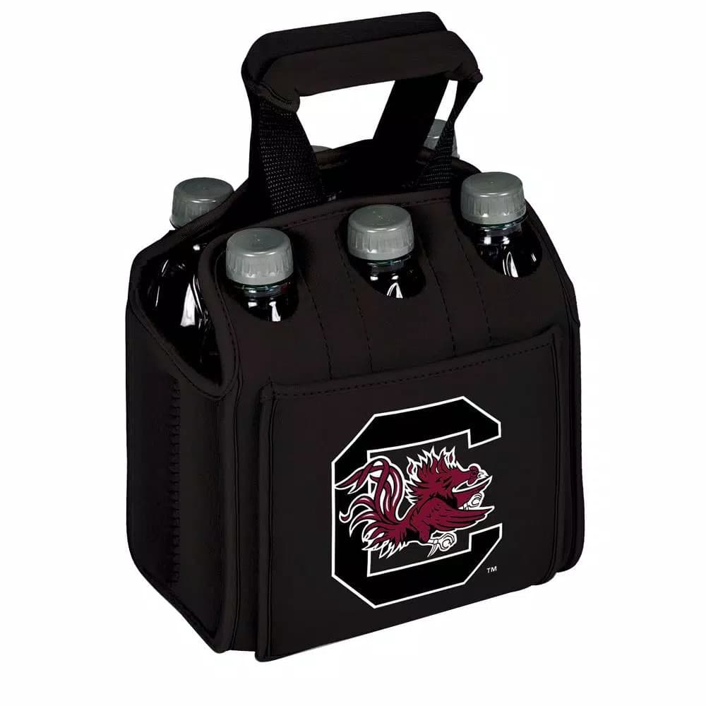 Picnic Time University of South Carolina Gamecocks 6-Bottle Insulated Neoprene Beverage Carrier - Black