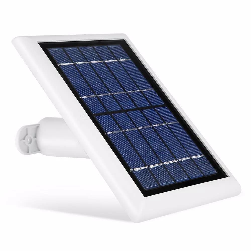 Wasserstein Solar Panel for Ring Spotlight Cam Battery & Stick Up Cam Battery, White