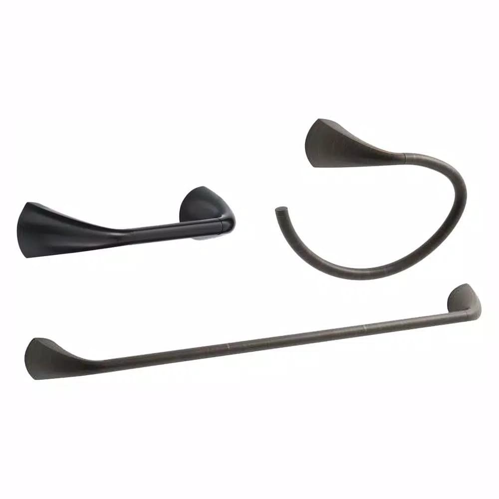 KOHLER Alteo 3-Piece Bathroom Hardware Set, Oil-Rubbed Bronze