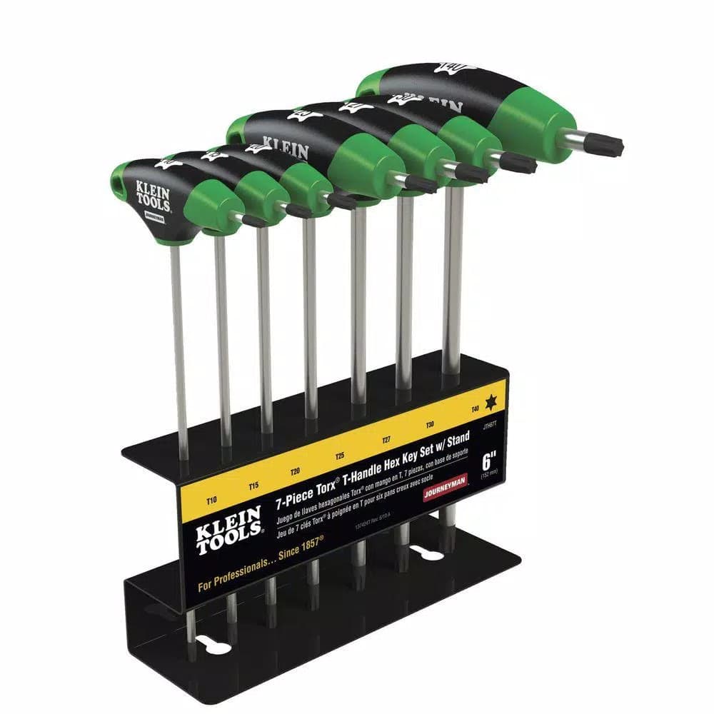 Klein Tools 6 in. Journeyman 7-Piece T-Handle Torx Key Set