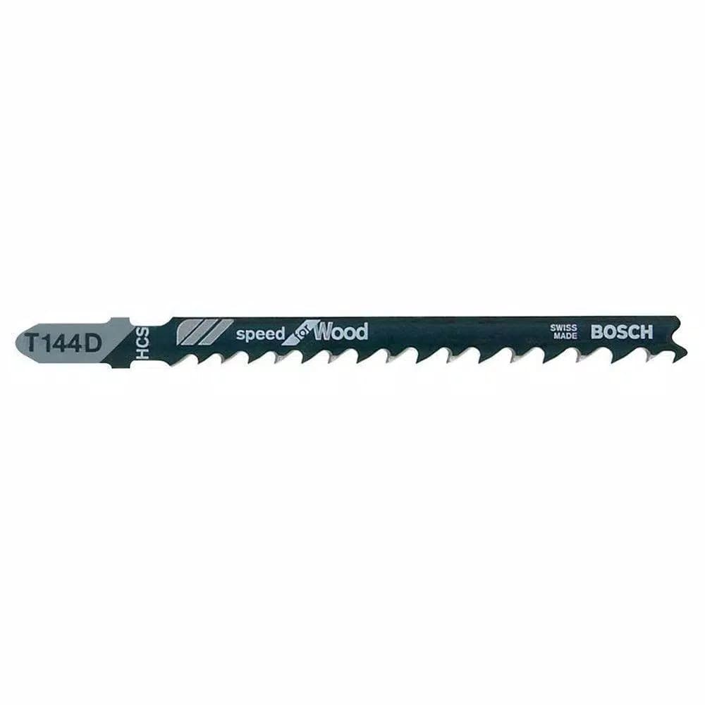 Bosch 4 in. High Carbon Steel T-Shank Jigsaw Blades for Wood, 5-Pack