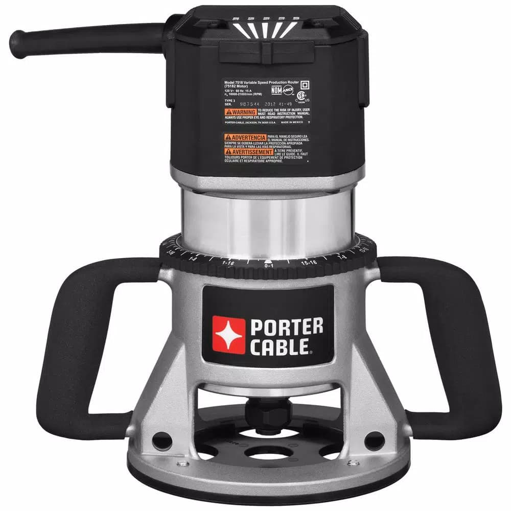 Porter-Cable 3-1/4 HP 15 Amp 5-Speed Corded Router