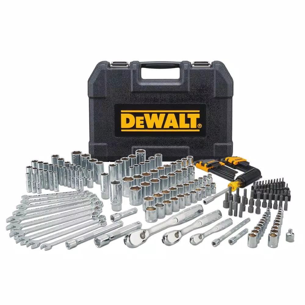 DEWALT 205-Piece Mechanics Tool Set with 72-Tooth Ratchets and Blow Molded Case