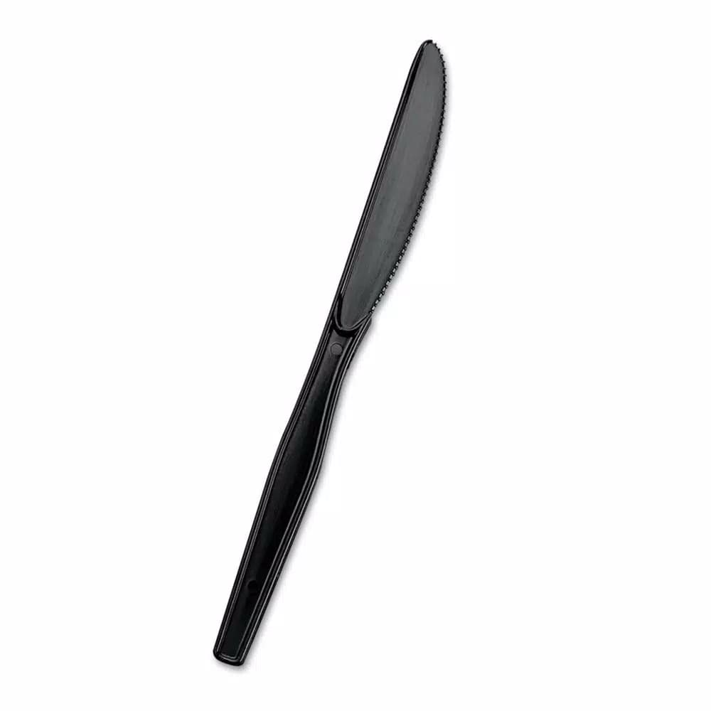 DIXIE SmartStock Plastic Cutlery Dispenser Refill, Black Mediumweight Knives, 40/Pack