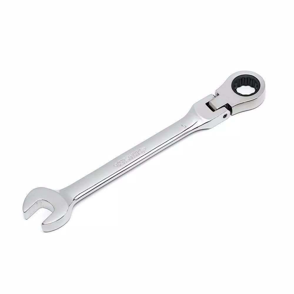 Husky 13 mm Flex Head Ratcheting Combination Wrench, 12-Point 72-Tooth