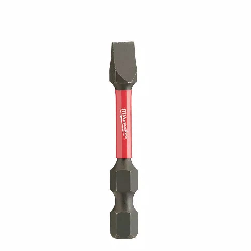 Milwaukee SHOCKWAVE Impact Duty 2 in. Slotted Power Bit, 1/4 in. Hex Shank