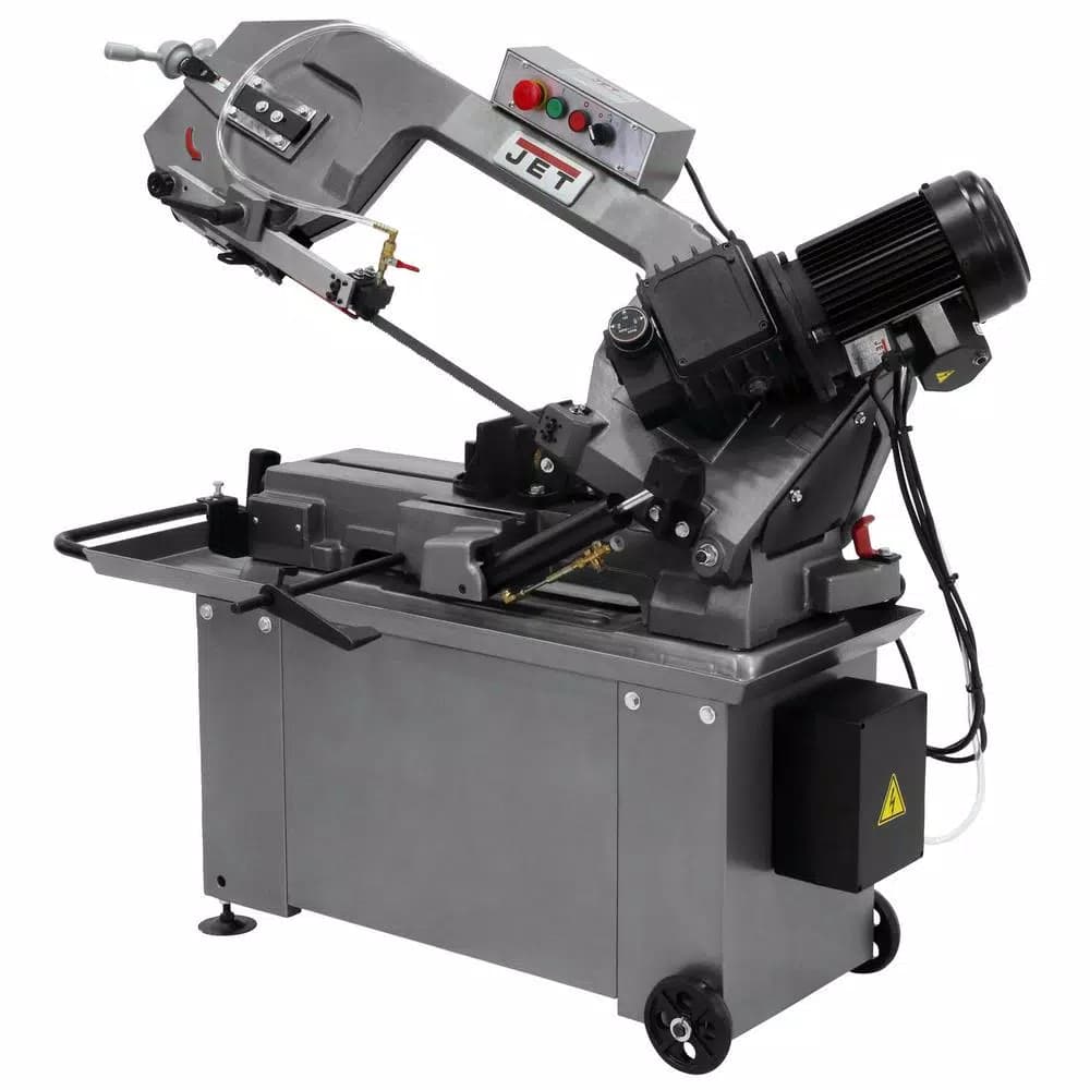 JET HBS-814GH 1 HP 8 in. x 14 in. Geared Head Metalworking Horizontal Bandsaw with Closed Stand
