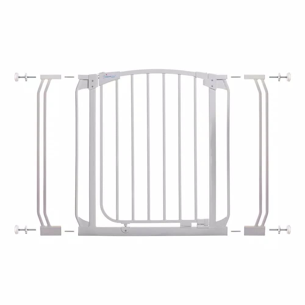Dreambaby Chelsea Auto-Close Security Gate with Extensions, White, 29.5 in. H