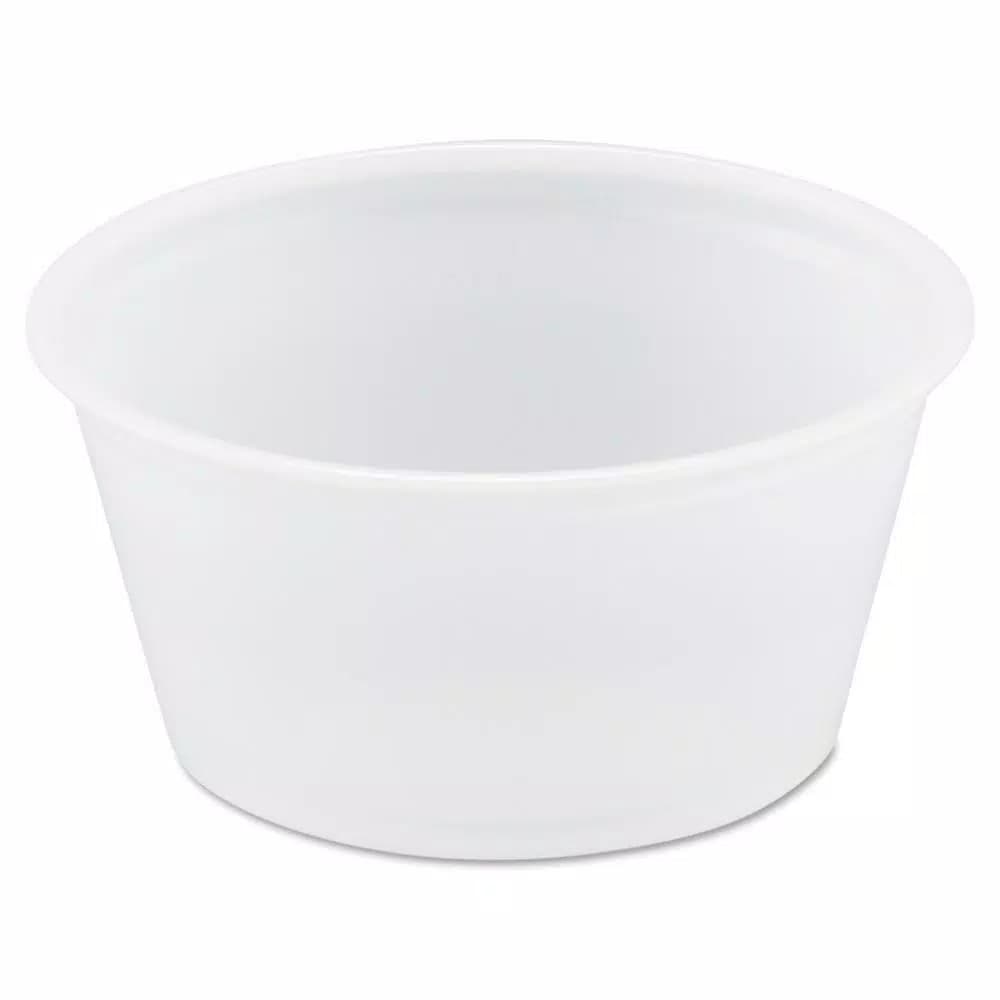 DART 2 oz. Polystyrene Portion Cups, Translucent, 2500 Count Bulk Pack