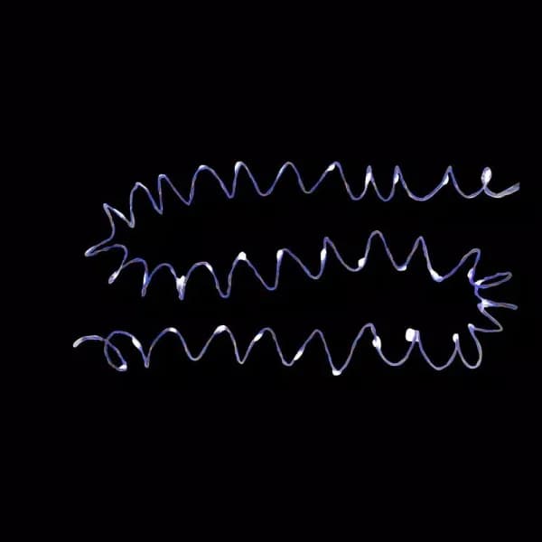 Starlite Creations 12 ft. Pre-Lit Blue LED Single Braided Garland, Battery Operated (Bundle of 2)