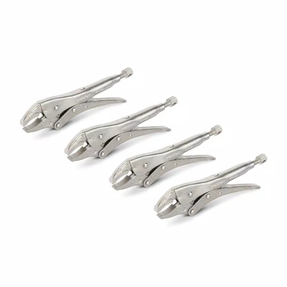 TEKTON 7 in. Curved Jaw Locking Pliers, 4-Pack