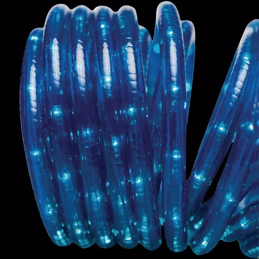 Brite Star 18 ft. Blue Mini Rope Light, 50 Clear Incandescent Lights, Indoor/Outdoor