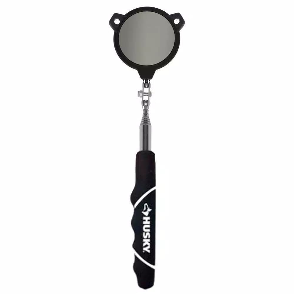 Husky Round Lighted Inspection Mirror with LED