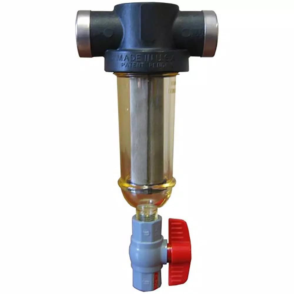 Rusco 1-1/2" 60 HT-F Hot Water Spin-Down Sediment Filter System