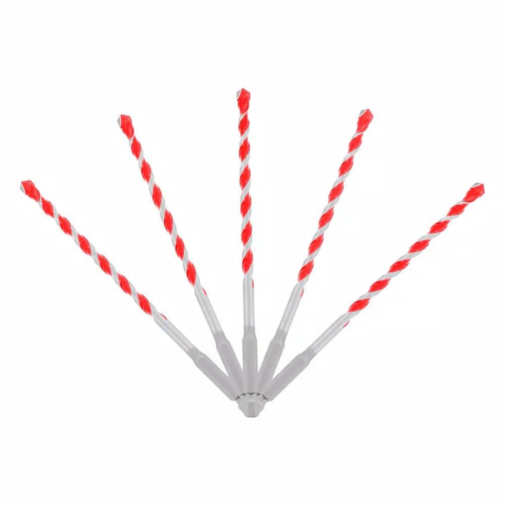 Diablo SPEEDemon 1/4 in. Red Granite Carbide Tipped Hammer Drill Bit Set, 5-Piece