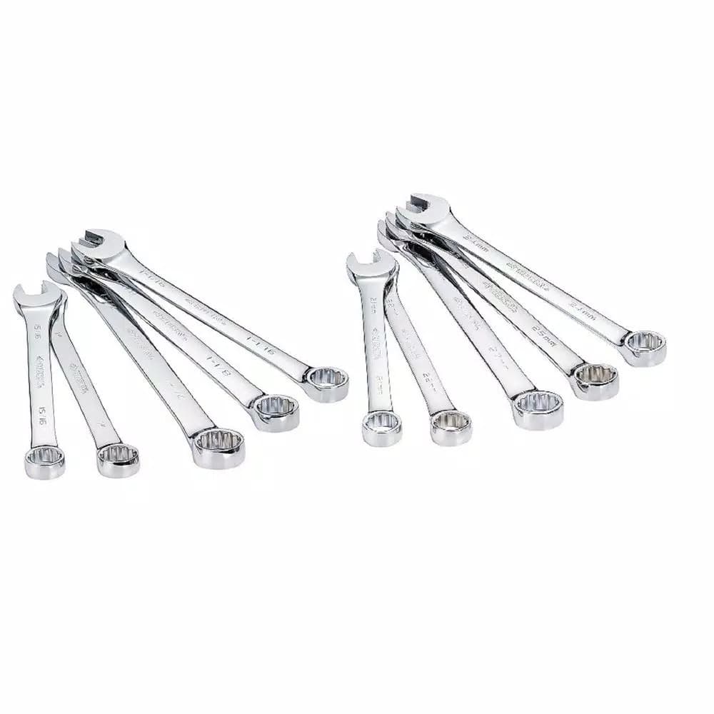 Husky 10-Piece X-Large Combination Wrench Set, SAE and Metric