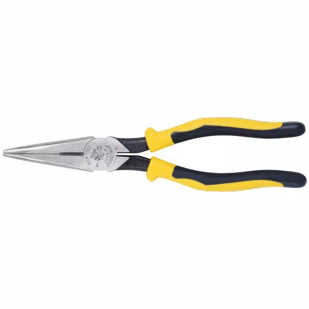 Klein Tools 8 in. Journeyman Heavy Duty Long Nose Side Cutting Pliers