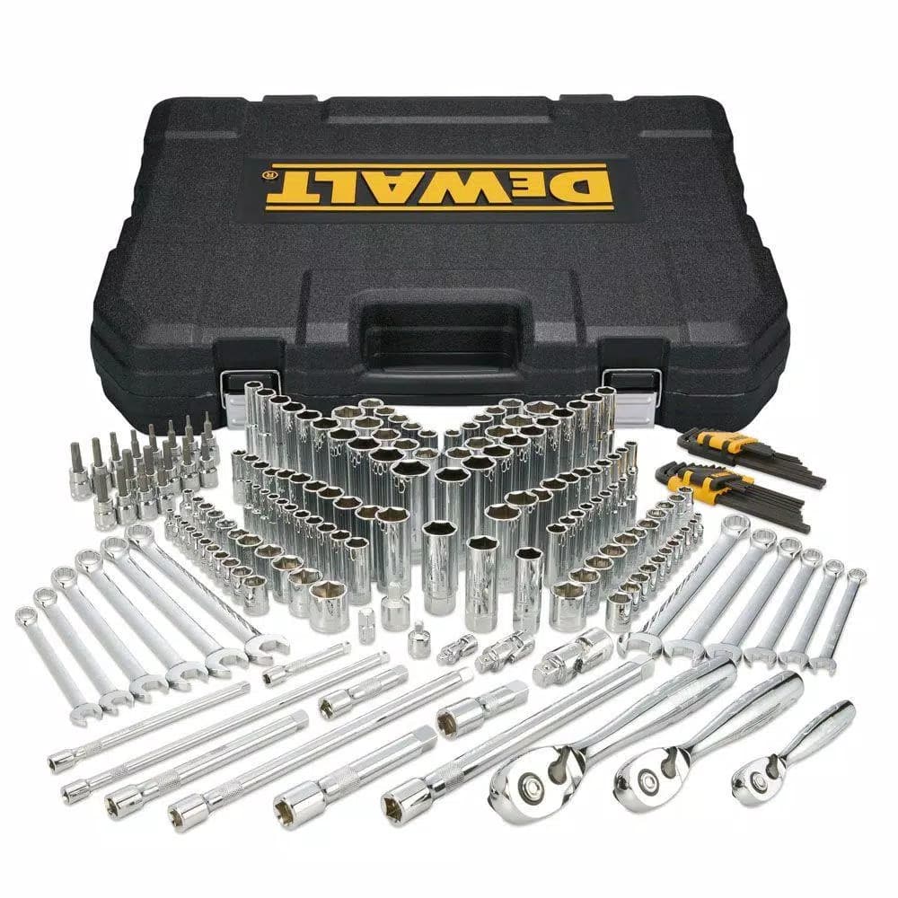DEWALT 204-Piece Mechanics Tool Set with Ratchets and Sockets