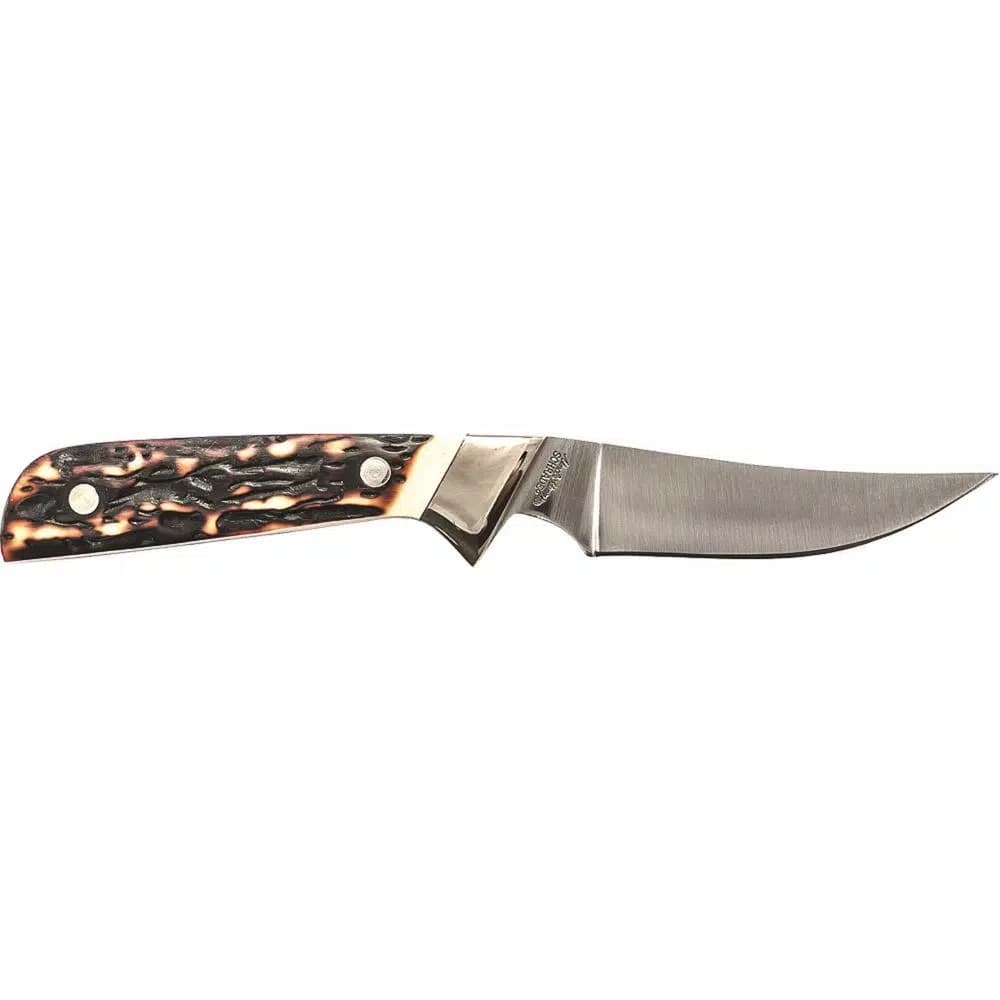 Schrade Uncle Henry Wolverine Full Tang Fixed Blade Knife with 7Cr17 Carbon Stainless Steel Clip Point Blade
