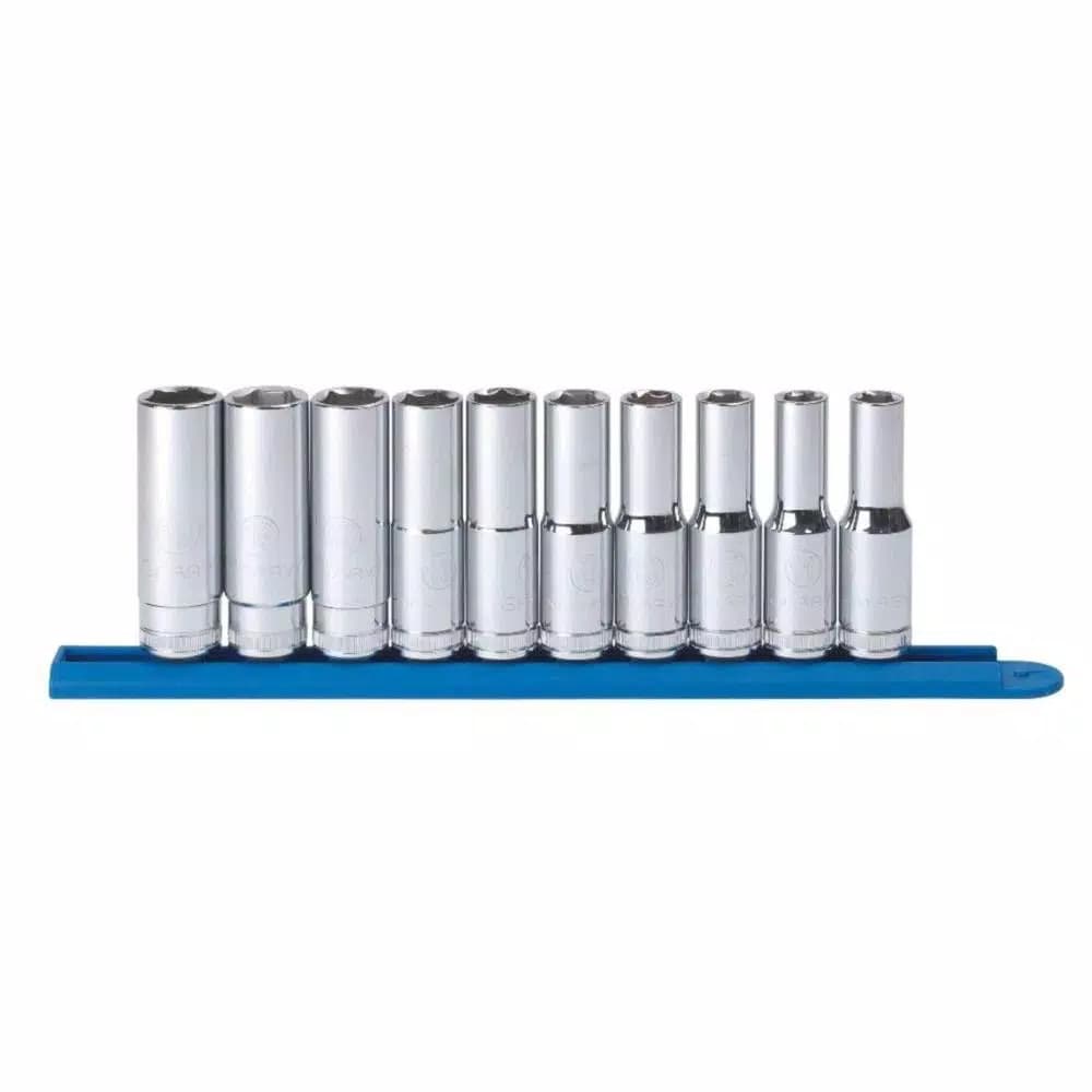 GearWrench 10-Piece 1/2 in. Drive 6-Point Deep Metric Socket Set