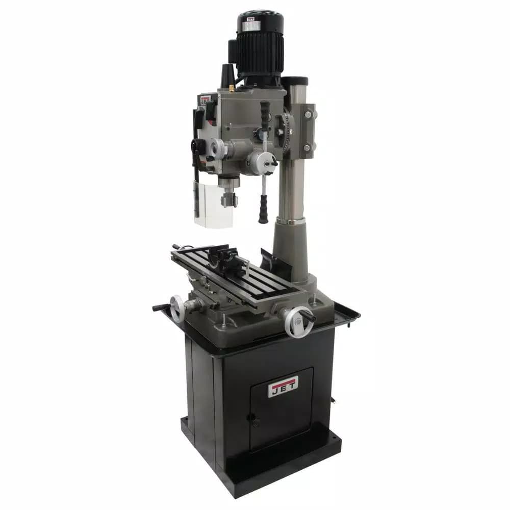 JET JMD-45GHPF Geared Head Square Column Mill Drill Press with Power Downfeed