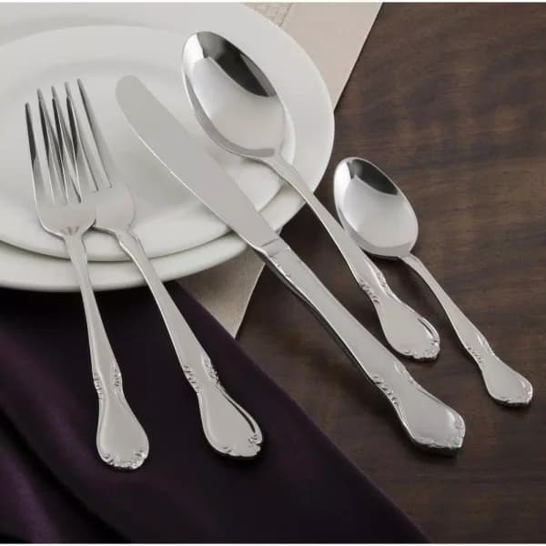 Utica Cutlery Co. Utica Cutlery Company Illustra 20-Piece 18/10 Stainless Steel Flatware Set