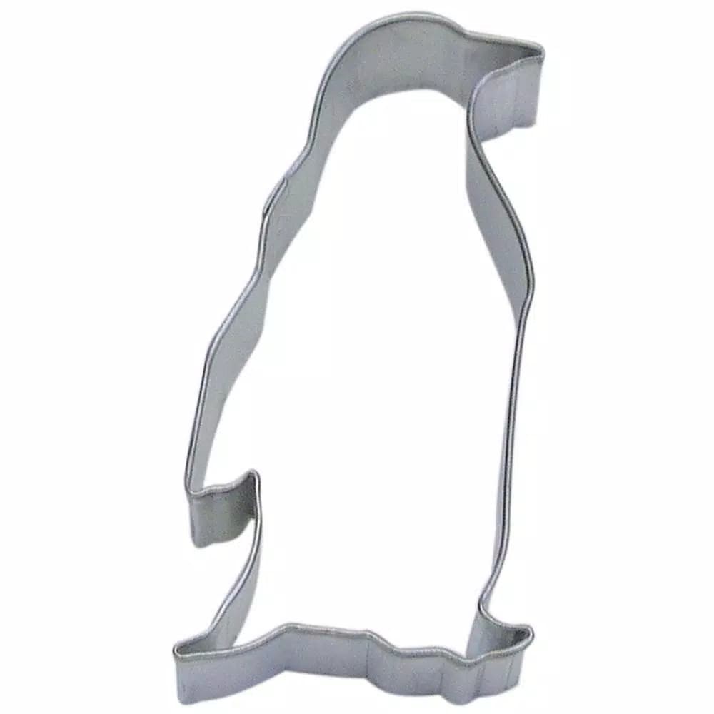 CybrTrayd-R&M 12-Piece Penguin Tinplated Steel Cookie Cutter Set with Recipe