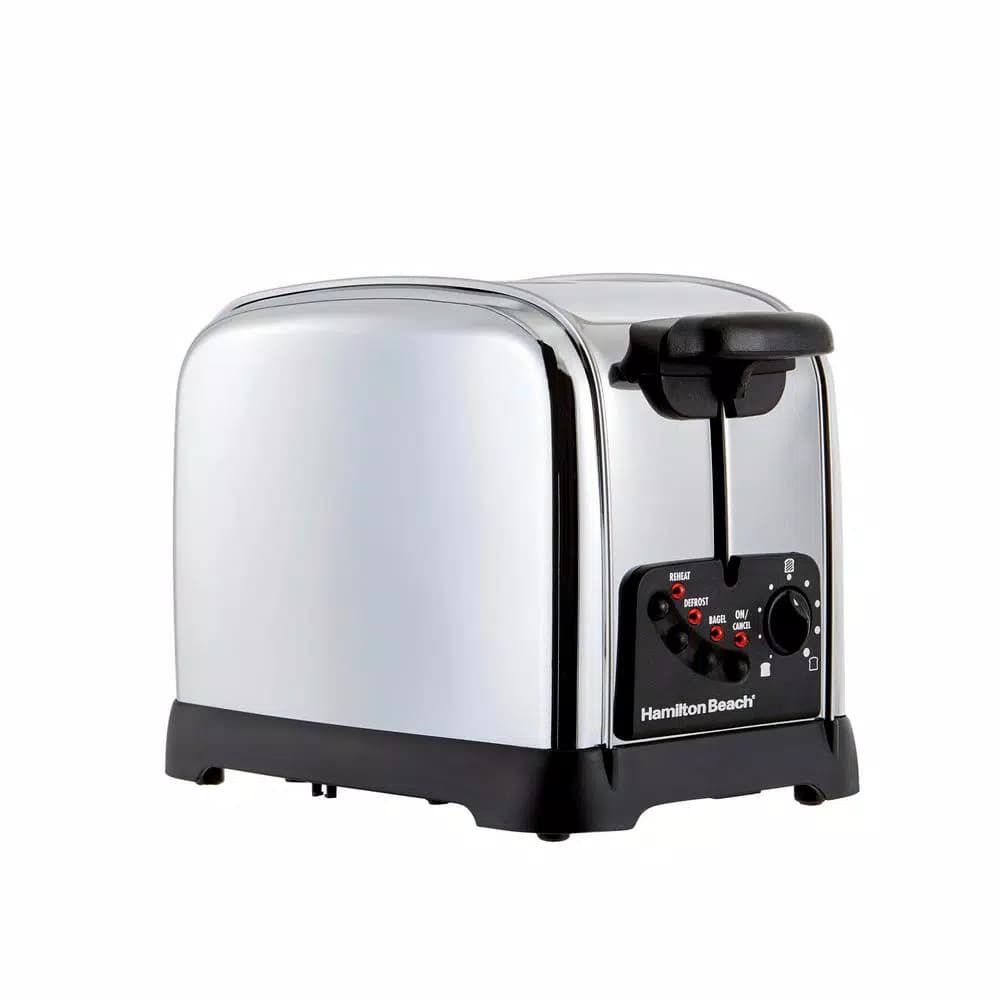 Hamilton Beach Classic 2-Slice Stainless Steel Wide Slot Toaster with 9 Browning Controls