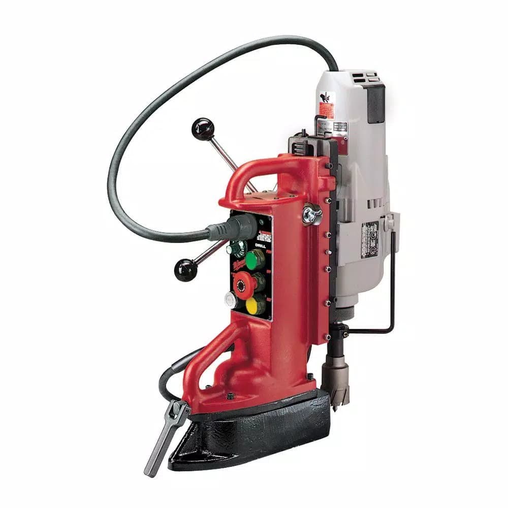 Milwaukee 1-1/4 in. Mag Drill Press with 12.5 Amp Motor and Variable Speed Base