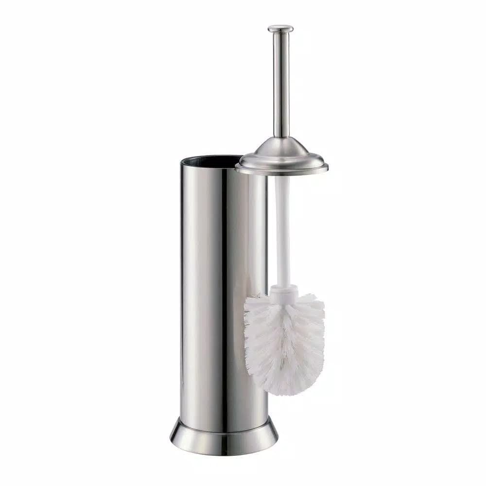 Gatco Satin Nickel Toilet Brush with Holder Set, Stainless Steel