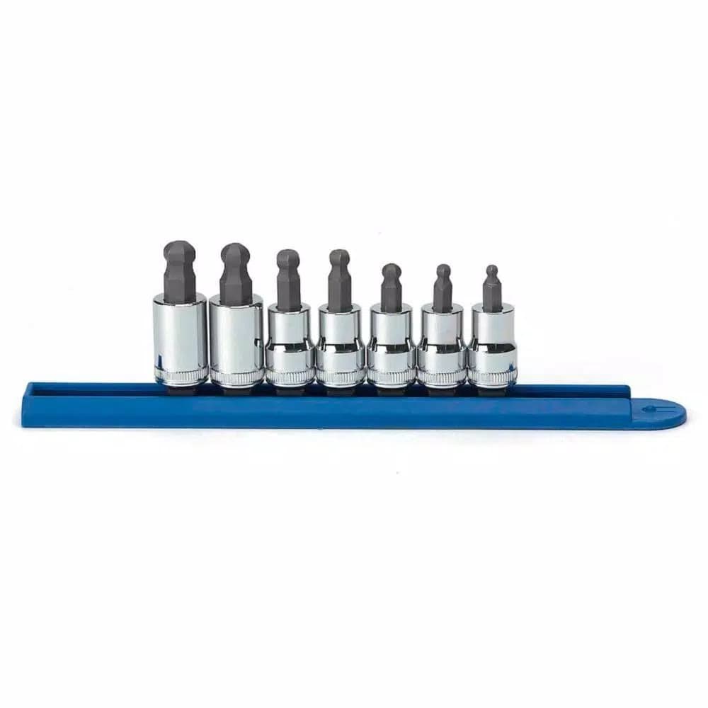 GEARWRENCH 3/8 in. Drive Metric Ball Hex Bit Socket Set, 7-Piece