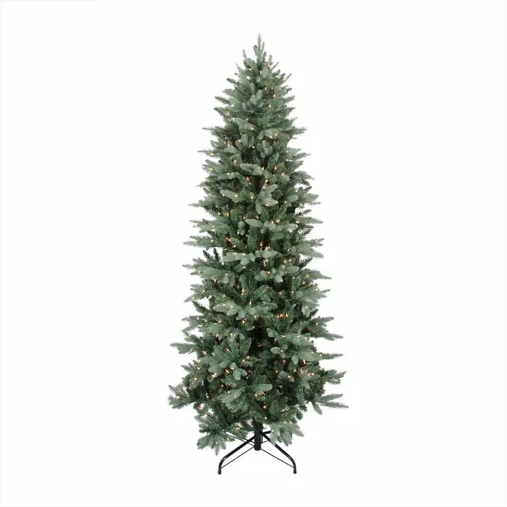 Northlight 12 ft. Washington Frasier Fir Slim Pre-Lit Artificial Christmas Tree with 1750 Clear Mini Lights