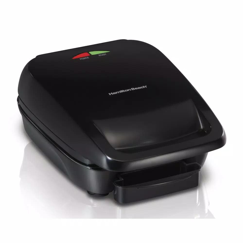 Hamilton Beach Indoor Contact Grill with 60 sq. in. Nonstick Removable Cooking Plates, Black