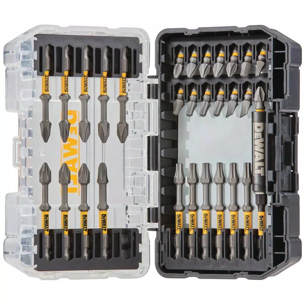 DEWALT MAX IMPACT 30-Piece Screwdriver Bit Set, Hex Shank, Impact Rated