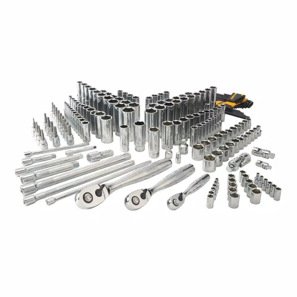 DEWALT DWMT75049 192-Piece Mechanics Tool Set, Chrome Vanadium Hand Tool Kit