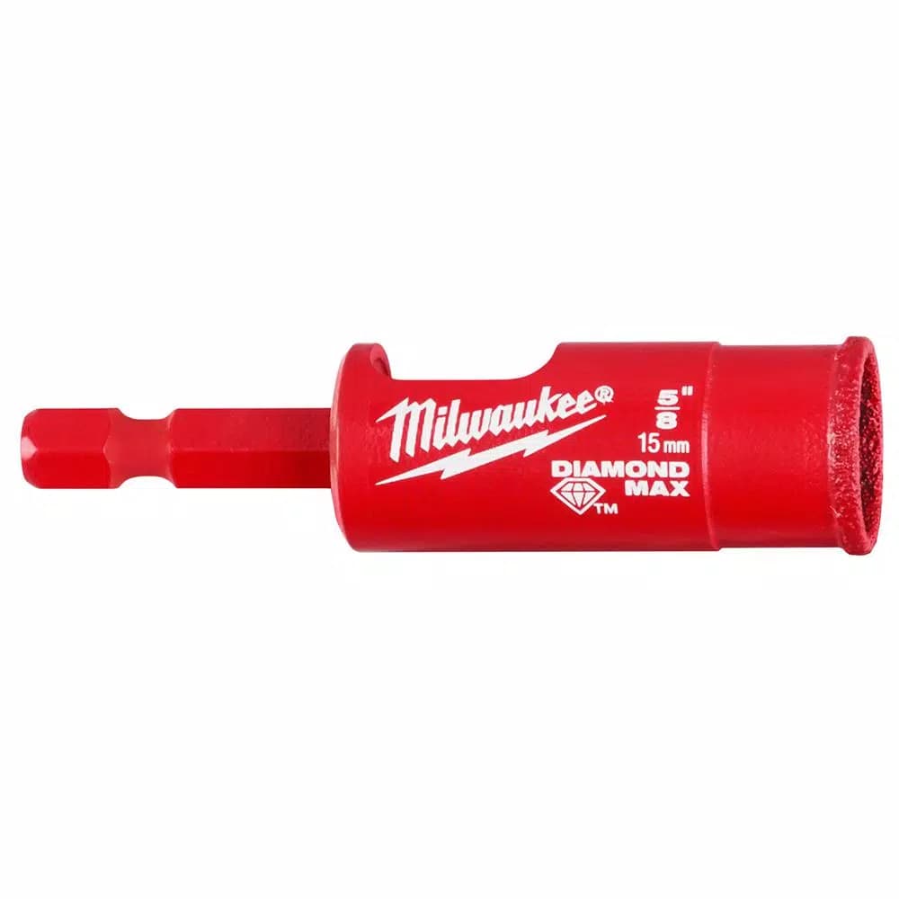 Milwaukee 5/8 in. Diamond MAX Hole Saw with 1/4 in. Hex Shank