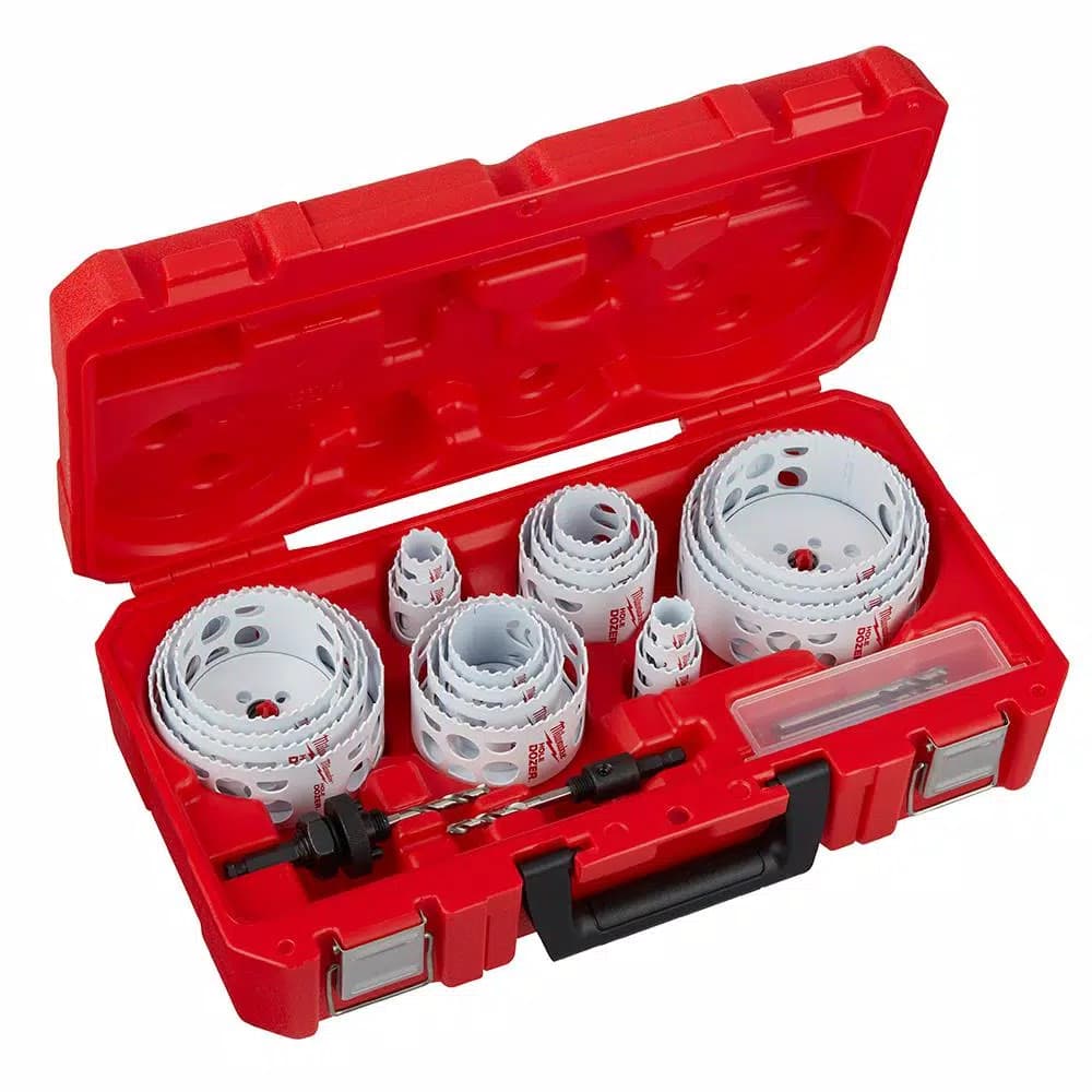 Milwaukee Hole Dozer 28-Piece Bi-Metal Hole Saw Set with Arbors and Pilot Bits