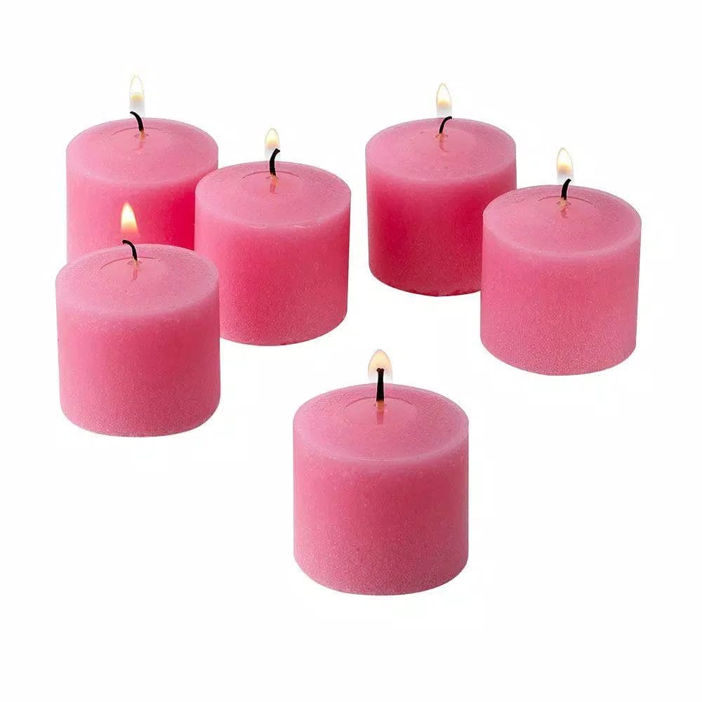 Light In The Dark Soft Pink Unscented Votive Candles, 10-Hour Burn Time (Set of 72)