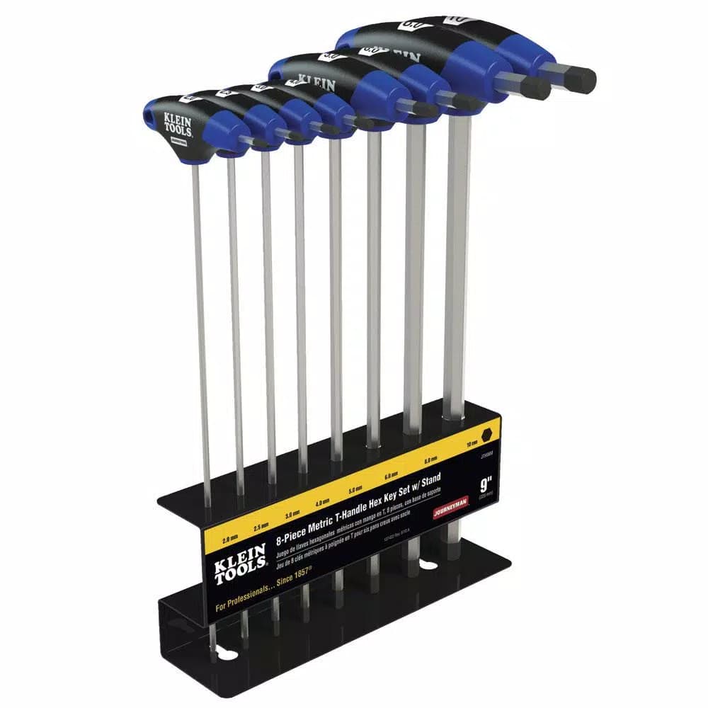 Klein Tools Journeyman Metric T-Handle Hex Key Set, 8-Piece