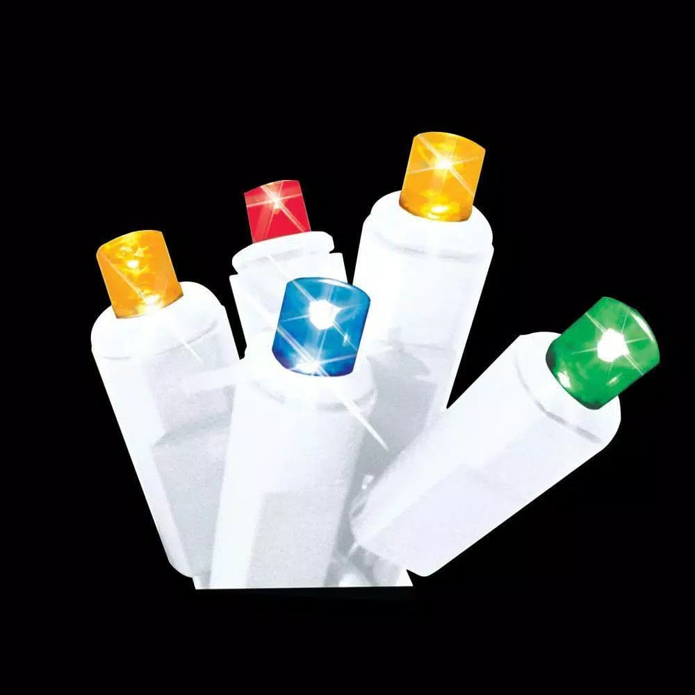 Brite Star 60-Light Multi-Color LED Twinkling Icicle Lights, Set of 2