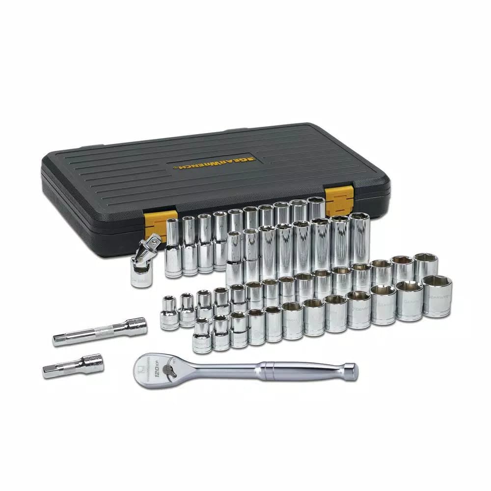 GearWrench 49-Piece 1/2 in. 120XP SAE/Metric Standard and Deep Socket Mechanics Tool Set