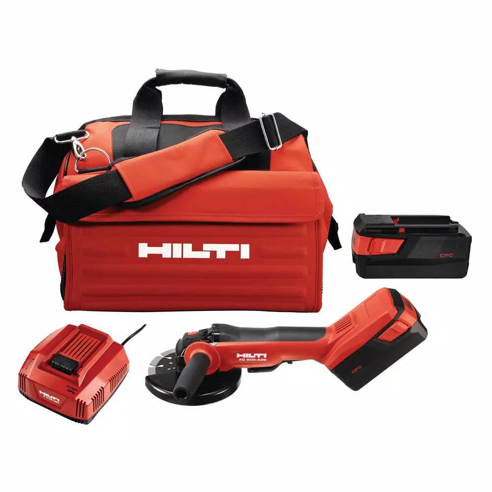 Hilti AG 600-A36 36V Brushless Cordless 6 in. Angle Grinder Kit with Kwik Lock